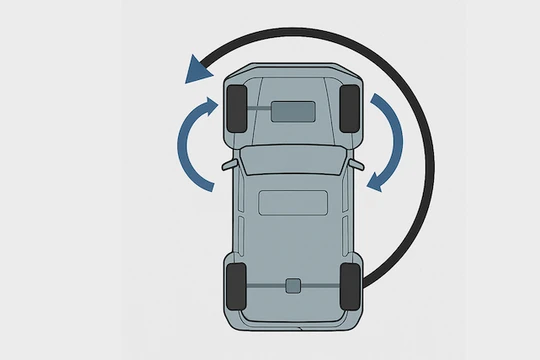 Ô tô điện xoay 360 độ như thế nào và những nhược điểm cần biết