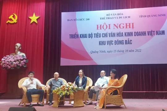 Hội nghị triển khai Bộ tiêu chí văn hóa kinh doanh Việt Nam ở khu vực Đông Bắc.