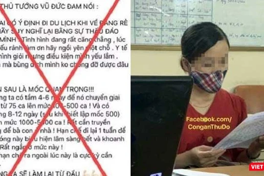 Tại cơ quan Công an, chị L đã thừa nhận hành vi đăng tải nội dung sai sự thật nêu trên và cam kết không tái phạm.