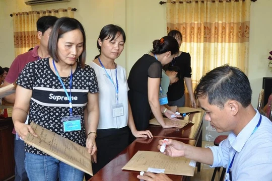 Công tác tổ chức kỳ thi tại Hưng Yên được diễn ra nghiêm túc, đúng quy chế. Ảnh: Báo Hưng Yên.