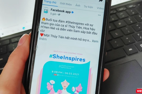 Chương trình #SheForVietnam do mạng xã hội Facebook phát động.
