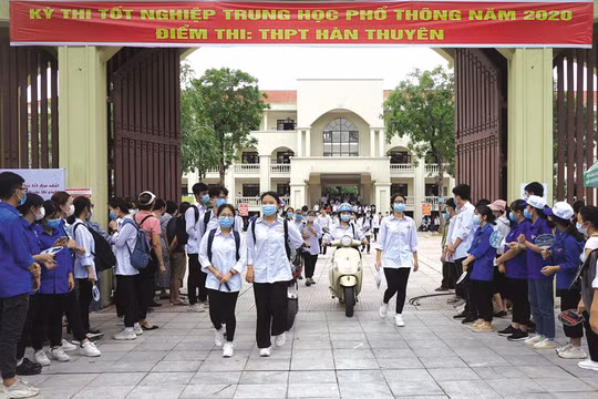Thí sinh tham dự kỳ thi tốt nghiệp THPT 2020. Ảnh: Internet.