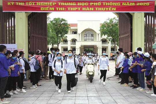 Thí sinh tham dự kỳ thi tốt nghiệp THPT 2020. Ảnh: Internet.