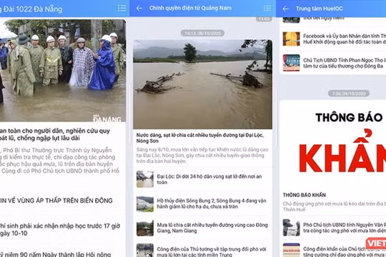 Mạng xã hội đóng vai trò kết nối thông tin trước tình hình mưa lũ phức tạp tại miền Trung.