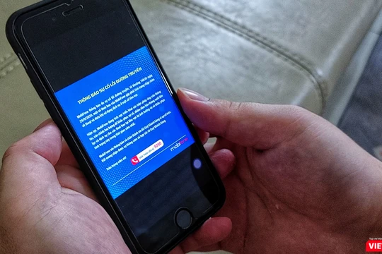 Hàng loạt thuê bao MobiFone gặp trục trặc về mạng tử 16h30 chiều nay.