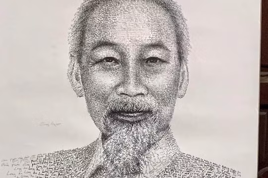 Chân dung Bác Hồ. 