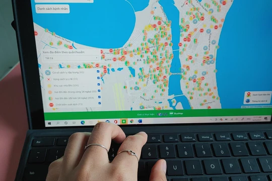 Bản đồ số giúp người dân theo dõi thông tin dịch tễ tại các địa phương.