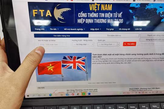 Cổng hông tin điện tử về các Hiệp định Thương mại Tự do của Việt Nam tại địa chỉ https://fta.moit.gov.vn/.