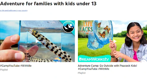 Những video đa dạng chủ đề trên Camp YouTube.