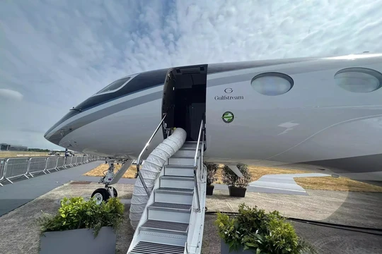 Gulfstream G650ER là một trong những máy bay thương mại nhanh nhất và lớn nhất thế giới. (Ảnh: Insider).