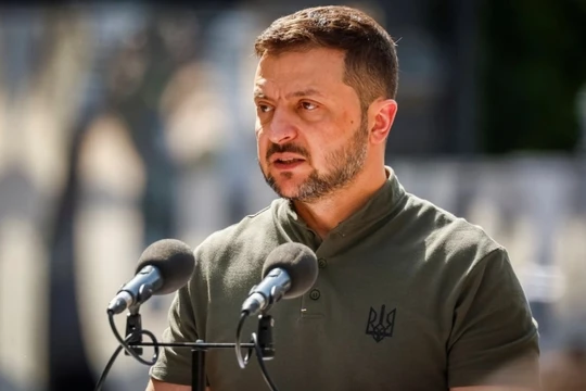 Tổng thống Ukraine Vladimir Zelensky (Ảnh: Reuters)