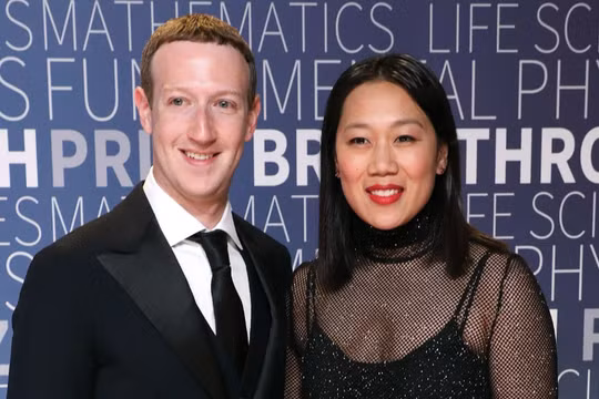 Vợ chồng tỷ phú Zurkerberg.