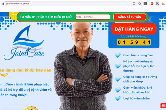 Một trang web vi phạm bị Cục An toàn thực phẩm "tuýt còi".