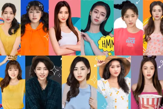 Eternity là nhóm nhạc ảo 11 thành viên được tạo ra bởi công nghệ AI và deepfake. Ảnh: Yuga Tech