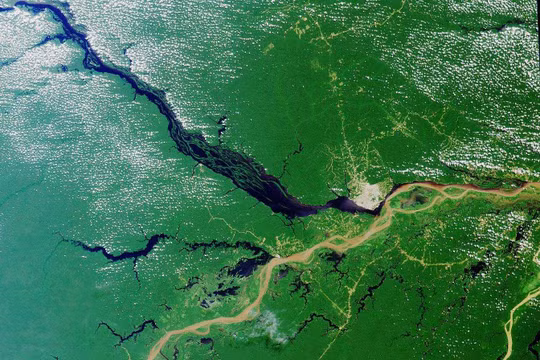 Nằm ở Nam Mỹ, sông Amazon là một trong những dòng sông dài nhất thế giới. Ảnh: Sohu