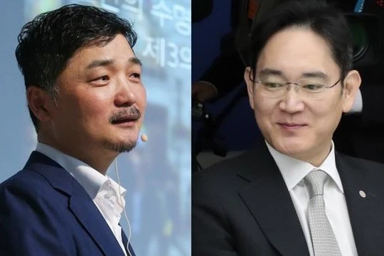 Ông Kim Beom-su và thái tử Samsung Lee Jae-yong