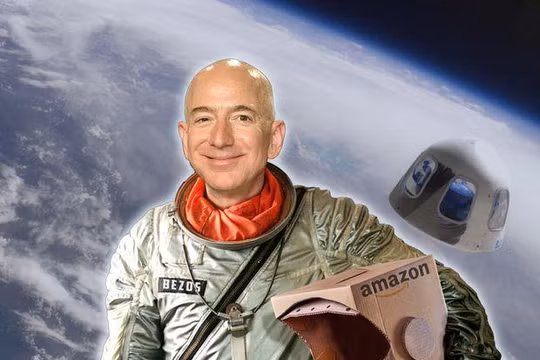 Ông chủ Amazon, Jeff Bezos tuyên bố sẽ bay vào vũ trụ. Ảnh: Market Watch