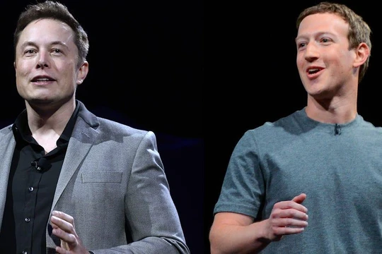 Elon Musk và Mark Zuckerberg. Ảnh: ndh.vn
