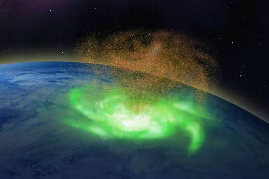 Cơn bão không gian lần đầu được quan sát thấy ở phía trên Trái đất.