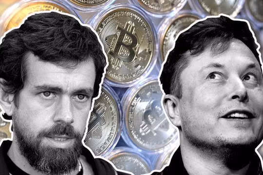 Elon Musk và Jack Dorsey là hai nhân vật ủng hộ mạnh mẽ tiền mã hóa thời gian qua. Ảnh: MarketWatch