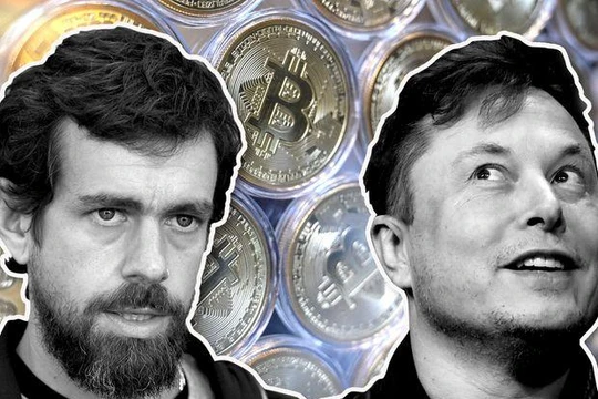 Elon Musk và Jack Dorsey là hai nhân vật ủng hộ mạnh mẽ tiền mã hóa thời gian qua. Ảnh: MarketWatch