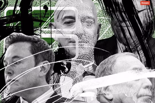 Tỉ phú Jeff Bezos và Elon Musk bị cáo buộc lách nộp thuế trong vài năm. Ảnh: ProPublica