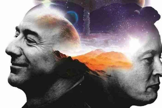 Khát vọng chinh phục không gian của hai vị tỉ phú giàu nhất thế giới. Ảnh: Zhihu