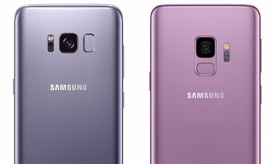 Samsung Galaxy S8 (bên trái) và Samsung Galaxy S9 (bên phải) (ảnh: Business Insider)