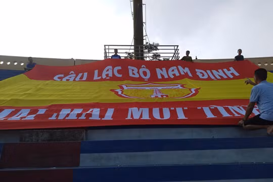 Nam Định- Mãi mãi một tình yêu. Ảnh Hội CĐV Nam Định.