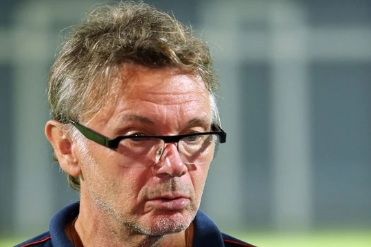 "Phù thủy trắng" Philippe Troussier đã giúp Việt Nam có vé dự VCK Giải bóng đá U19 vô địch châu Á 2020. Ảnh VFF