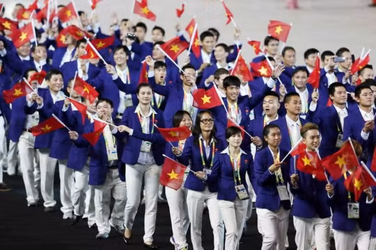 Đoàn thể thao Việt Nam tham dự Đại hội thể thao Đông Nam Á (SEA Games) lần thứ 30 tại Philippines sẽ gồm 856 thành viên. Ảnh TTXVN.