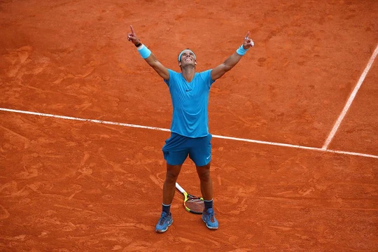 Ông “vua sân đất nện” Nadal, đang có 11 danh hiệu Roland Garros