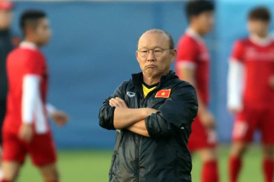 Ông Park sẽ có lá bài trong tay áo để đấu với Malaysia? Ảnh VPF.