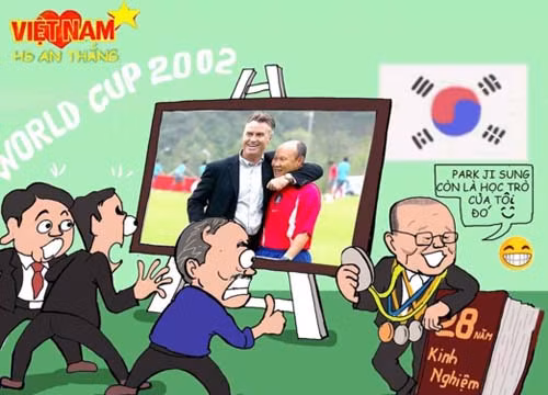 Hiện nay ở Việt Nam, HLV Park Hang Seo đang là người hùng trong mắt người hâm mộ. (ảnh HS An Thắng)