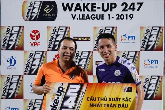 Hùng Dũng là cầu thủ xuất sắc nhất trận đấu (ảnh VPF)
