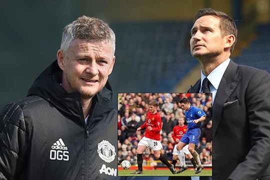 Ole Gunner Solskjaer đã có trận mở màn trong mơ khi đè bẹp đội bóng của Frank Lampard 4- 0