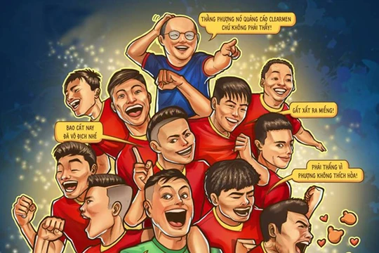 Về góc độ chuyên môn, việc thắng Thái Lan 1-0 đảm bảo cho chúng ta nằm trong tốp 16 của châu Á (vị trí thứ 15). Ảnh hs Thành Thắng