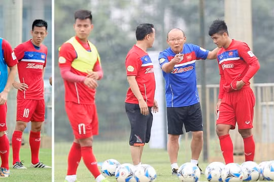 Có 33 cầu thủ đã được ông Park triệu tập lên ĐT lần này. Ảnh VPF.