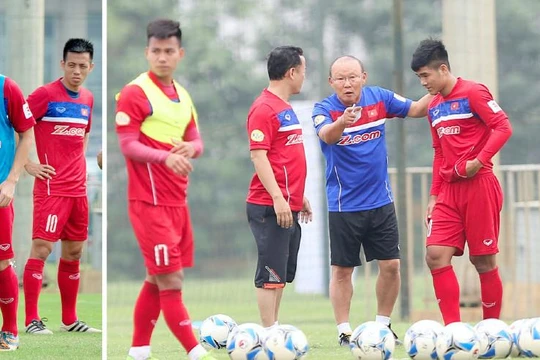 Có 33 cầu thủ đã được ông Park triệu tập lên ĐT lần này. Ảnh VPF.