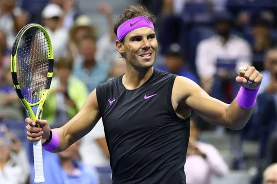 Trên đường tiến vào chung kết US Open 2019, Rafael Nadal chỉ để thua đúng 1 set đấu trước Marin Cilic ở vòng 4. Ảnh AP.