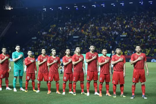 ĐT Việt Nam trên sân sân Chang Arena (ảnh TTXVN)