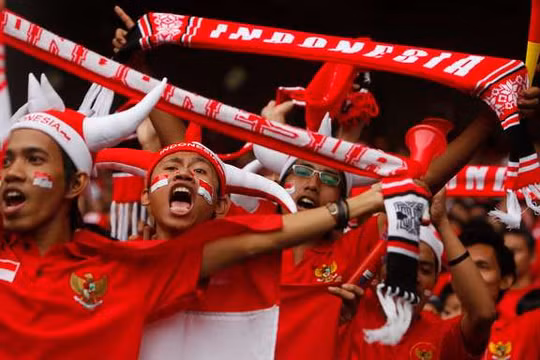 CĐV Indonesia tin rằng kịch bản vòng bảng SEA Games 2017 sẽ được lặp lại. Ảnh MSN.