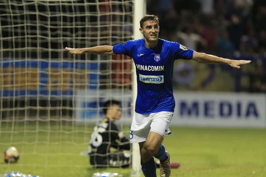 Dyachenko "gà son" của Quảng Ninh. Ảnh VPF