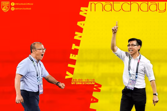 Ông Park đã chiến thắng ông Tan lần thứ 3 liên tiếp trên sân Mỹ Đình. Ảnh VF.