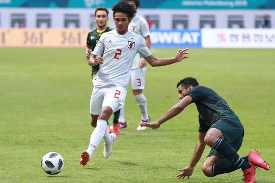U23 Nhật Bản mạnh về việc kiếm soát thế trận, khả năng dứt điểm và sự phối hợp nhóm. Ảnh AFC.