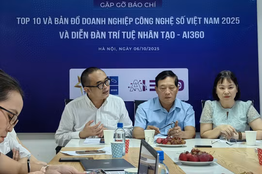 Ông Lâm Quang Nam, Phó Chủ tịch VINASA chia sẻ tại họp báo.