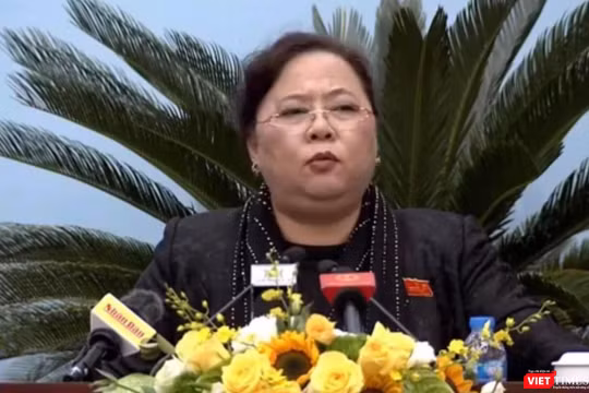 Chủ tịch HĐND TP Hà Nội, Nguyễn Thị Bích Ngọc.