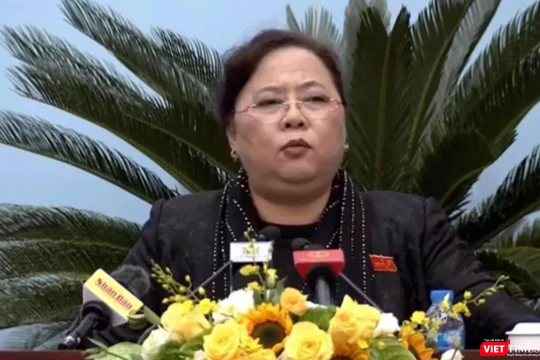 Chủ tịch HĐND TP Hà Nội, Nguyễn Thị Bích Ngọc.