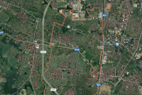 Khu nhà ở xã hội tập trung "Green Link city" được quy hoạch tại xã Tiến Dương, huyện Đông Anh.