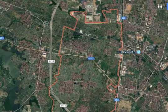 Khu nhà ở xã hội tập trung "Green Link city" được quy hoạch tại xã Tiến Dương, huyện Đông Anh.